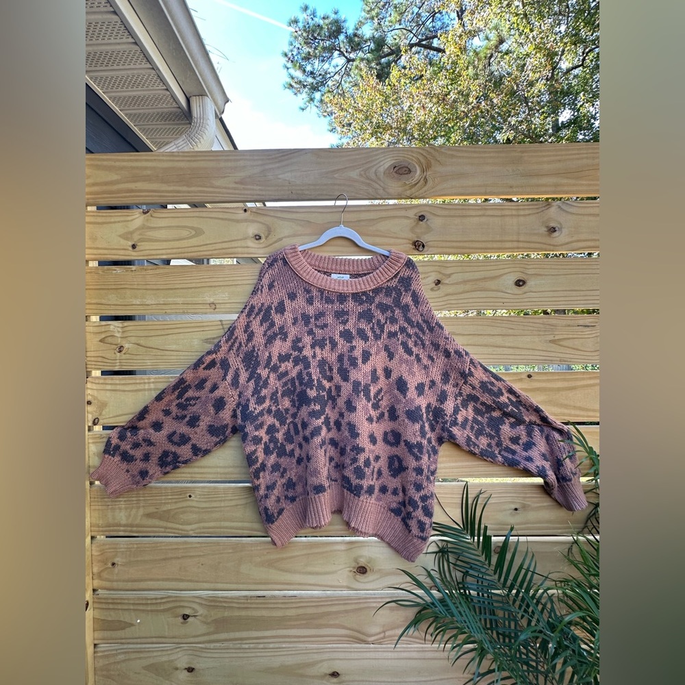 Cheetah print sweater